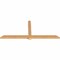 Ekena Millwork Eugene Smooth Timber Gable Bracket, Western Red Cedar, 108"W x 45"H x 3 1/2"D x 5 1/2"F, 10/12 Pitch GBW108X45X0406EUG00SWR - alternate 4